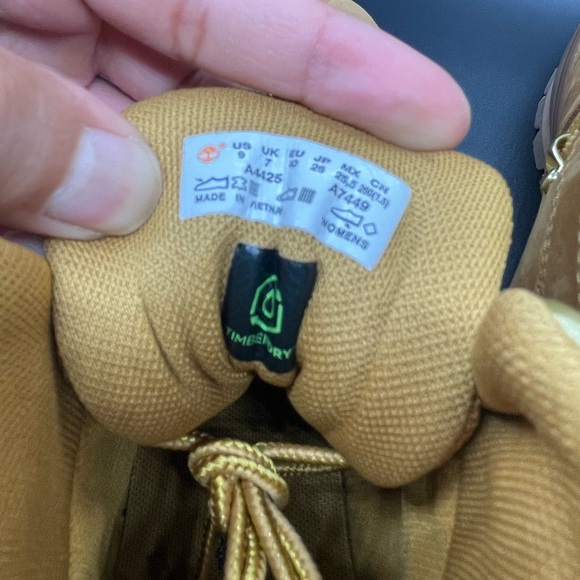 Timberland Euro Hiker F/L Waterproof Gold Light Brown Hiking Boots Womens - Picture 9 of 9